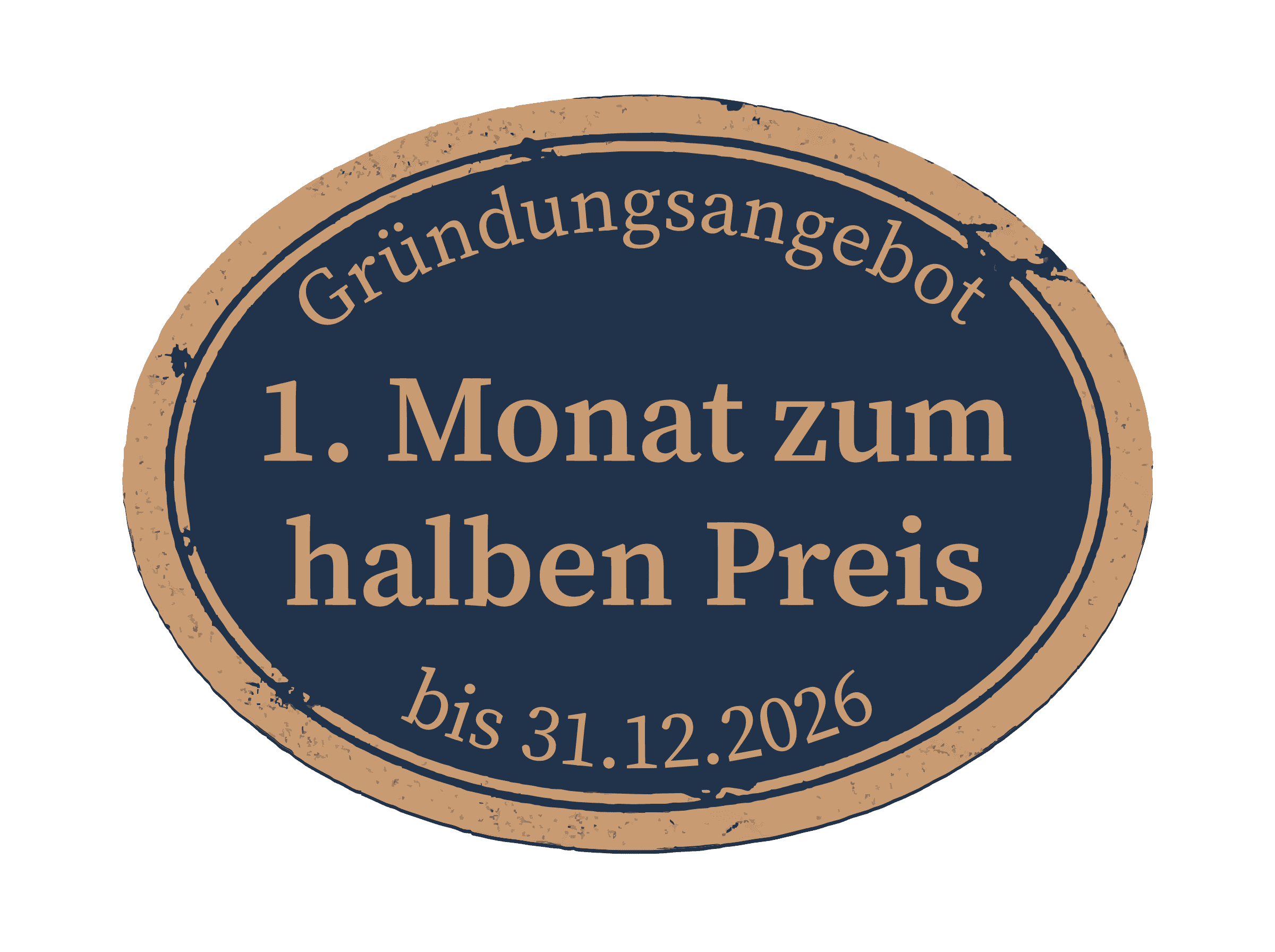 Aktion: 1. Monat zum halben Preis für Gruppenstarts bis 31.12.2026